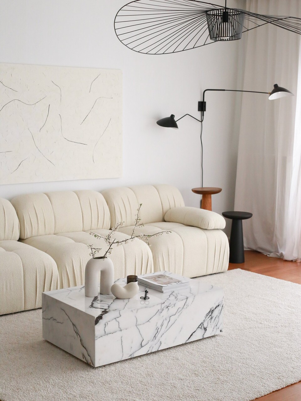 Canapea 3 locuri, Atelier del Sofa, 383EVN1249, Alb - imagine 5