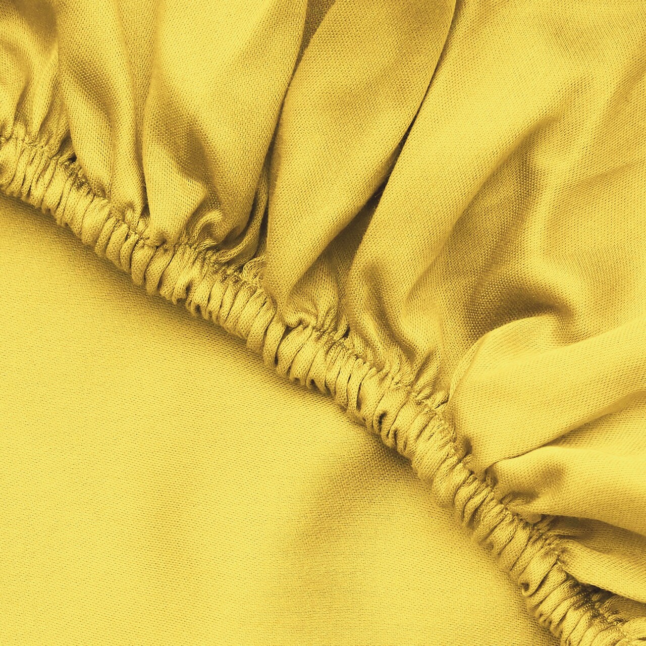 Cearceaf de pat cu elastic Ranforce Queen (DE), L'essentiel Maison, Dark Yellow, Galben închis - imagine 3