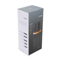 Set 6 cutite + suport Skat, Homla, inox, negru