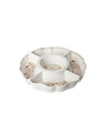 Platou servire aperitiv, Excalibur Starter, Brandani, D27 cm, portelan