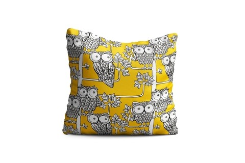 Perna decorativa owl2, oyo kids, 43x43 cm, poliester, multicolor