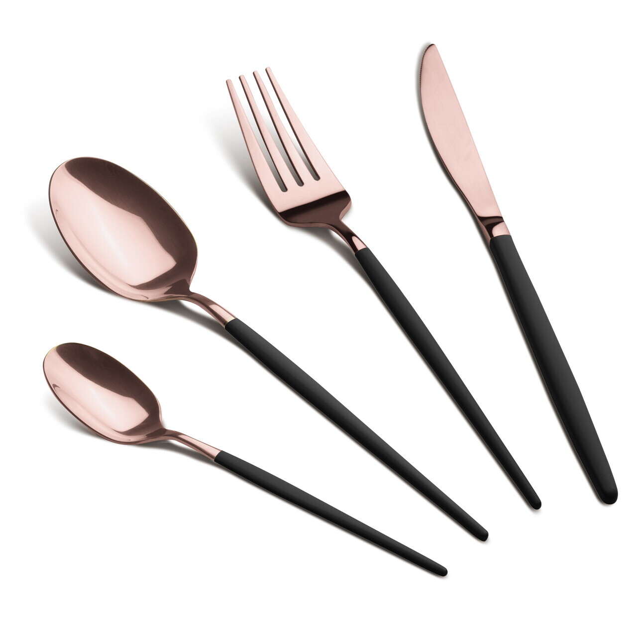Set tacamuri 24 piese Berlinger Haus, Cutlery, inox, negru/roz - imagine 4
