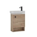Dulap de baie cu chiuvetă, Hanah Home, Begonya 55, Stejar