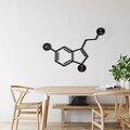 Decoratiune de perete, 5113, Metal, Dimensiune: 60 x 42 cm, Negru