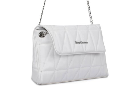 Geanta Juicy Couture 339, 30x10x20 cm, piele ecologica, alb