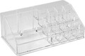 Organizator pentru cosmetice Compactor, 16 compartimente, transparent