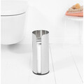 Suport role rezerva hartie igienica, Brabantia, Balance Matt, 13.2x13.2x32.1 cm, otel, argintiu