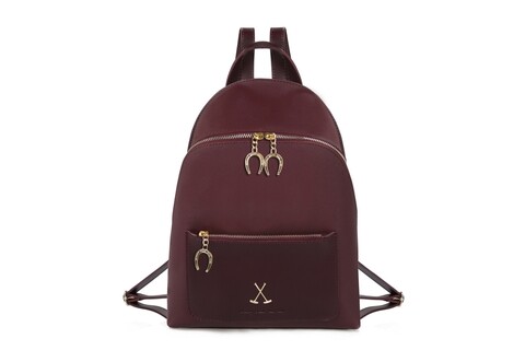 Rucsac Beverly Hills Polo Club, 707, piele ecologica, visiniu