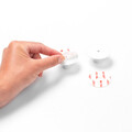 Set 2 agatatori pentru prosoape, Brabantia, White, 4.8x4.8x2.9 cm, polipropilena, alb