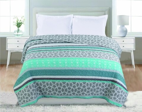 Cuvertura matlasata joy, heinner home, 200x220 cm, microfibra/poliester, multicolor