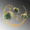 Decoratiune de perete, Weifang, Metal, Dimensiune: 70 x 70 x 7 cm, Verde
