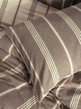 Lenjerie de pat dubla, Jamira - Brown, Cotton Box, 85% bumbac / 15% poliester