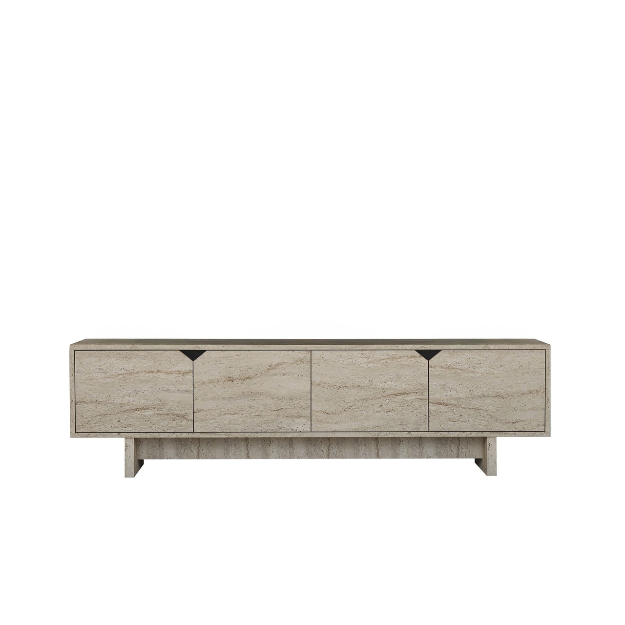 Comoda TV, Hanah Home, Turan, 180x50x30 cm, Travertin - view 5