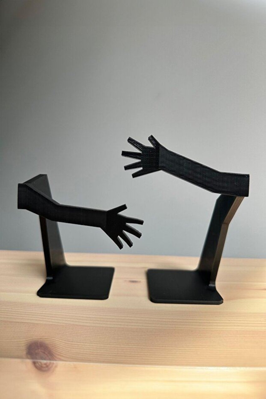 Suport de cărți din plastic, Arms, Negru - view 6