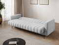 Canapea extensibila 3 locuri ELTAP, Roneyy, 212x89x86 cm, lemn/poliester, gri deschis