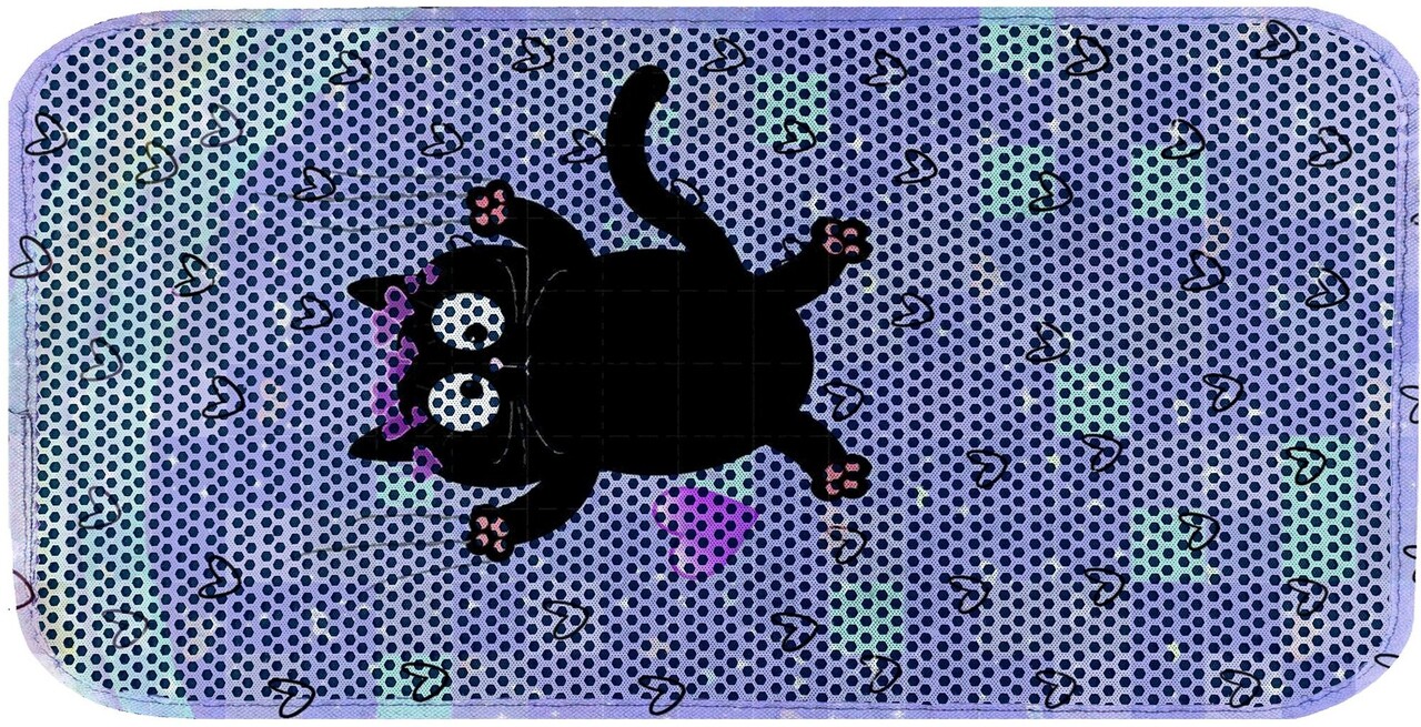 Covoras litiera pentru colectarea granulelor de nisip, Paws &amp; Whiskers, Cat Lıtter Mat 58, Multicolor - view 2