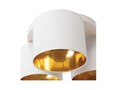 Plafoniera ELTAP, Vespillo, 45x18 cm, 3xE27, 15W, otel/PVC, alb/auriu
