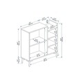 Dulap multifunctional, Arnetti, Leskar, Alb