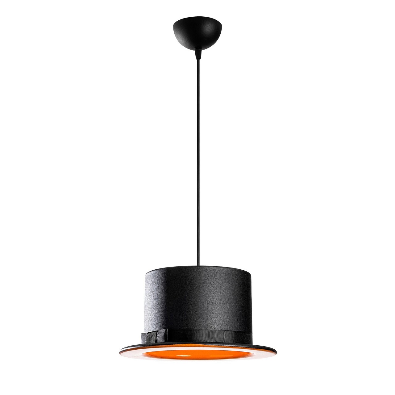 Lustra, Alby, 527ABY1690, Fier, Negru/Portocaliu - 1 | YEO