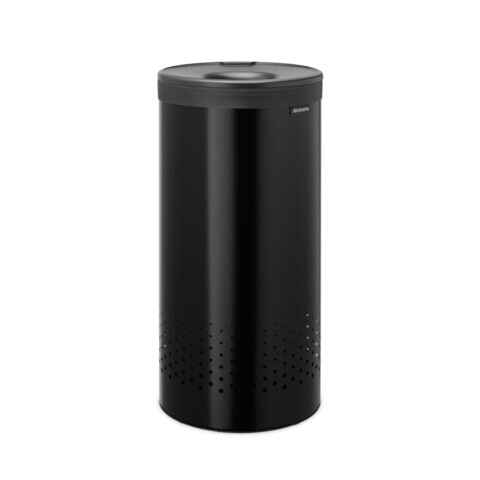 Cos de rufe, Brabantia, Matt, 35 L, 30x30x63.5 cm, otel, negru mat