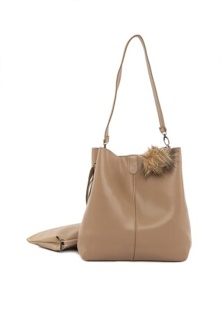 Geanta, Bagmori, 2770 - 46786 - Mink, piele ecologica, bej