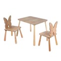 Set masa si scaun pentru copii, Rosewood, BLTYZ-AKTV062-1, Stejar