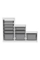 Dulap multifunctional, Estella, Swiss, Alb/Gri