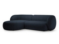 Coltar stanga 3 locuri, Kate, Micadoni, 285x176x76 cm, tesatura boucle, albastru inchis