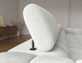 Coltar extensibil dreapta 3 locuri ELTAP, LT-03ROY, Felro, 285x181x93 cm, lemn/poliester, gri deschis