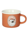 Set 4 cesti de cafea espresso, Dogs and Cats, Brandani, 8x5.5 cm, portelan New Bone China