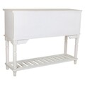 Bufet inferior Creaciones Meng, 120x36.5x91.5 cm, lemn de brad, alb antic