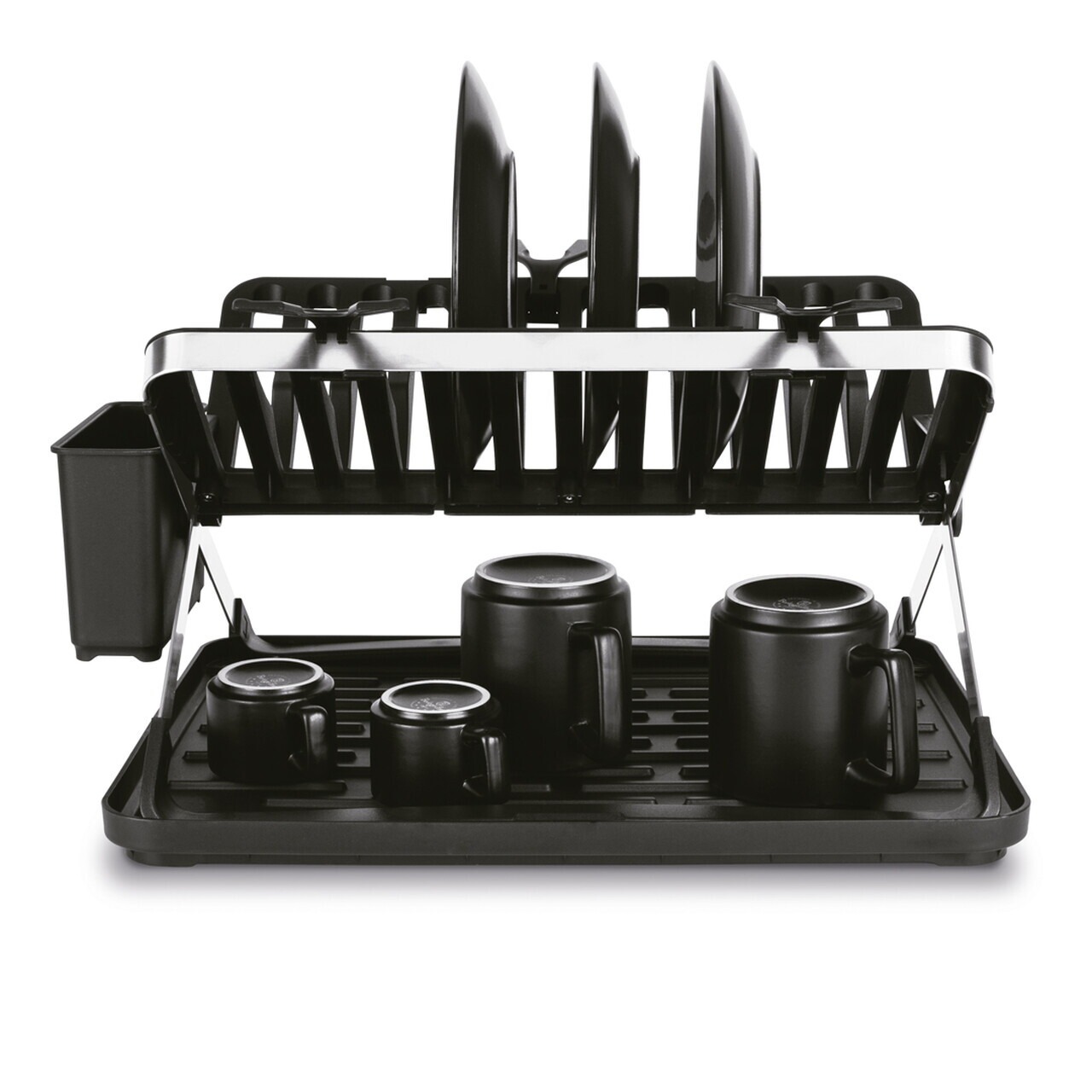 Scurgator de vase cu 2 etaje Berlinger Haus, Black Rose, 48x35.4x27.2 cm, inox/plastic, negru - imagine 6