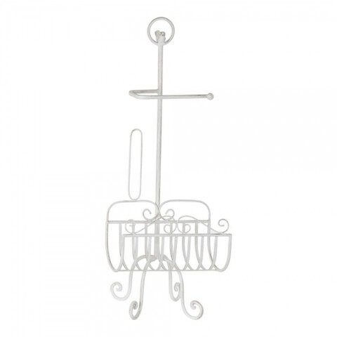 Suport pentru role de hartie igienica, dkd, 32 x 27.5 x 82 cm, metal, alb