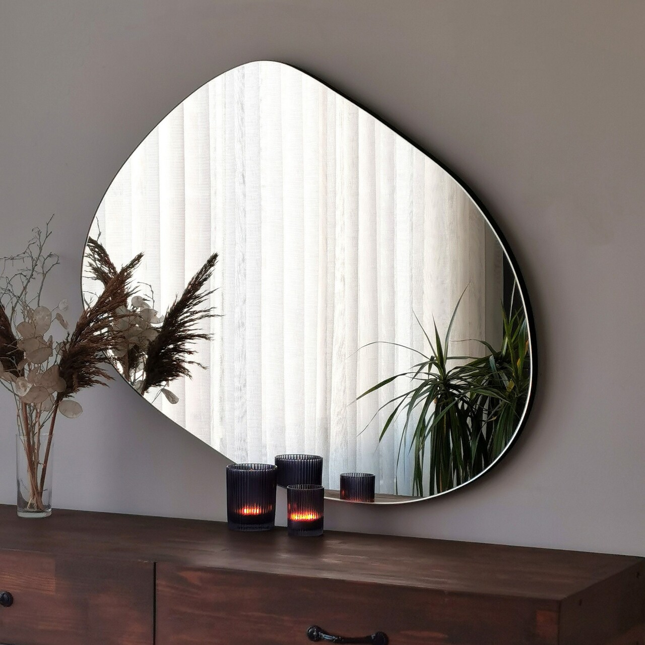 Oglinda decorativa Gusto, Neostill, 55x75 cm, negru - 1 | YEO