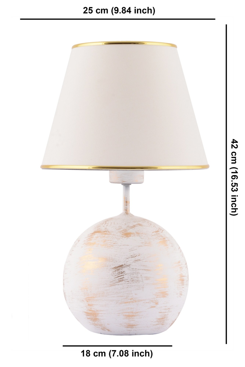 Lampa de masa, Opviq, 390FLH2253, Alb/Auriu - view 6