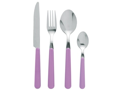 Set tacamuri 24 piese, Jolly, Excelsa, inox, violet Excelsa imagine 2022 by aka-home.ro