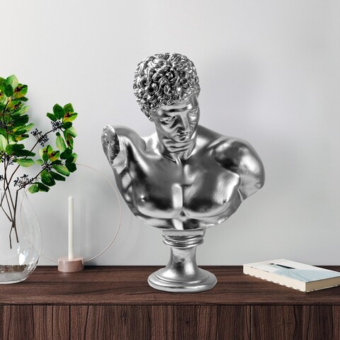 Decoratiune, Yak-042-B, Poliester, Argintiu