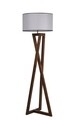 Lampadar, Luin, 8278-4, E27, 60 W, lemn/textil