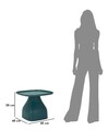 Masuta de cafea Gea, Mauro Ferretti, 48x48x38 cm, plastic, albastru