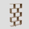 Biblioteca Elif, Kalune Design, 90x20x156 cm, maro