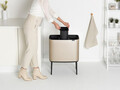 Cos de gunoi cu soft touch, Brabantia, Bo Touch Metallic, 3x11 L, 31.2x54x68 cm, otel, auriu