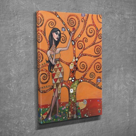 Tablou decorativ, dc320, canvas, lemn, multicolor