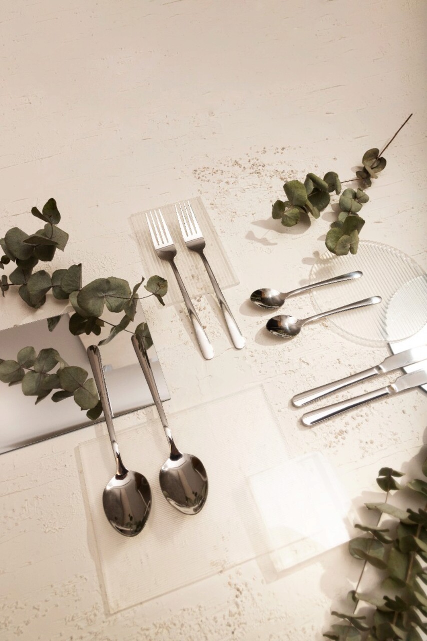 Set tacamuri 24 piese Lugano, Homla, inox 18/0, argintiu - imagine 15