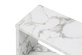 Masuta, Kalune Design, Life, 60x60x20 cm, PAL, Alb/Negru