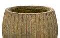 Vaza decorativa Breeze, Mauro Ferretti, 25x52.5 cm, oxid de magneziu, verde inchis