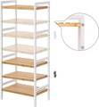 Raft de depozitare multifunctional Songmics, 45x31.5x111 cm, bambus, natural