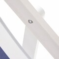 Sezlong Riges, Homla, 58.5x42x52.5 cm, lemn, alb/albastru