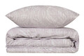 Lenjerie de pat pentru o persoana (FR), Ornament - Grey, Victoria, Bumbac Ranforce