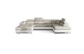 Coltar extensibil dreapta 6 locuri ELTAP, Rod-04, Rodrigo, 345x202x90 cm, lemn/poliester, bej deschis/alb