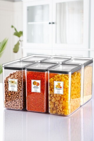 Set recipiente depozitare, Hermia, 639OKK1147, PLASTIC, Transparent